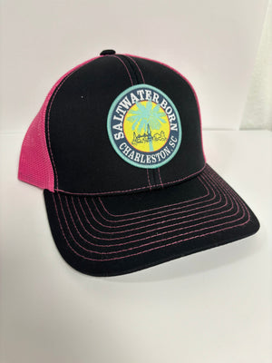 Saltwater Born Accessories Charleston, SC Structured Mesh Trucker Hat