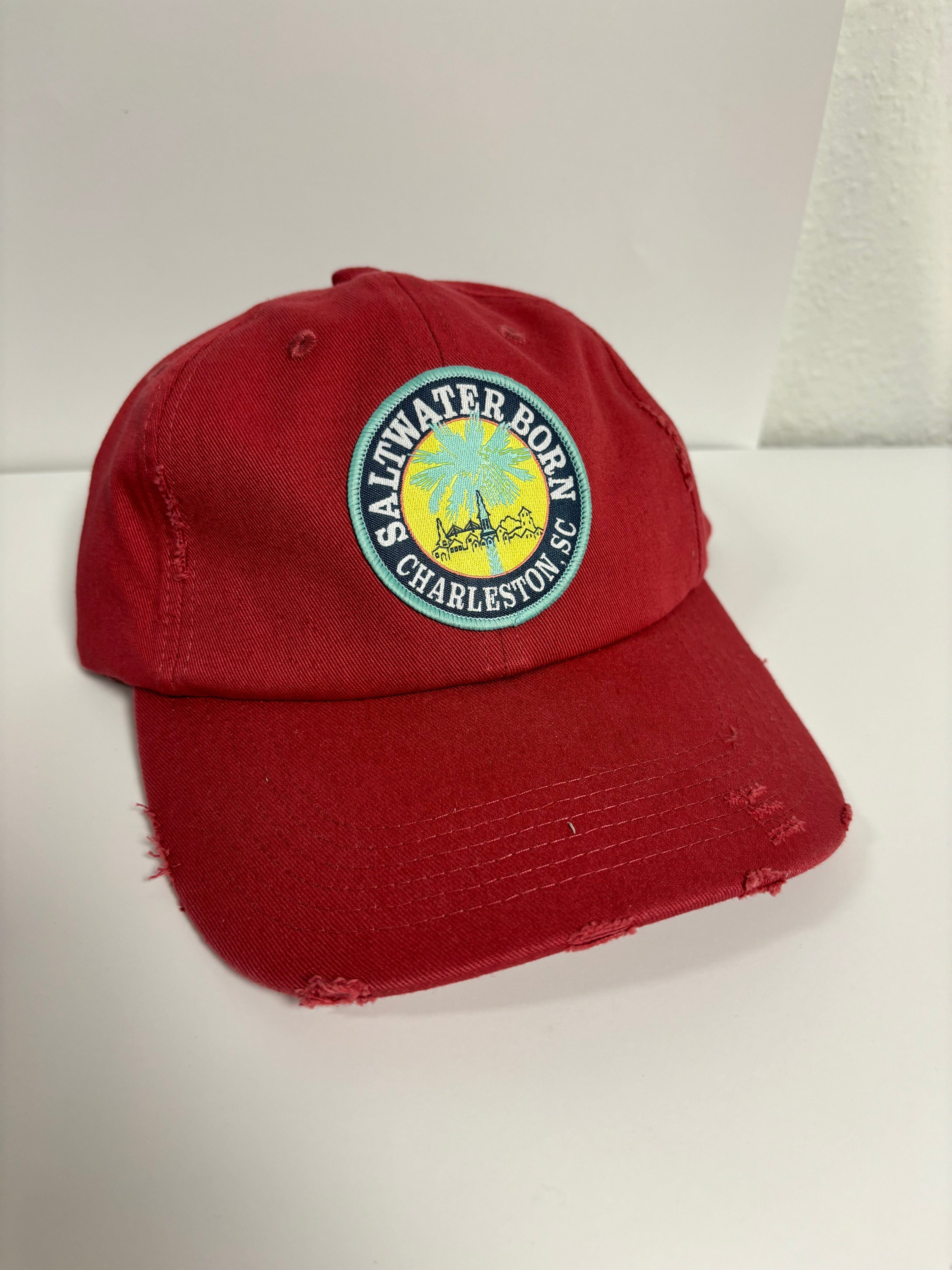 Saltwater Born Accessories Charleston, SC Vintage Distressed Hat