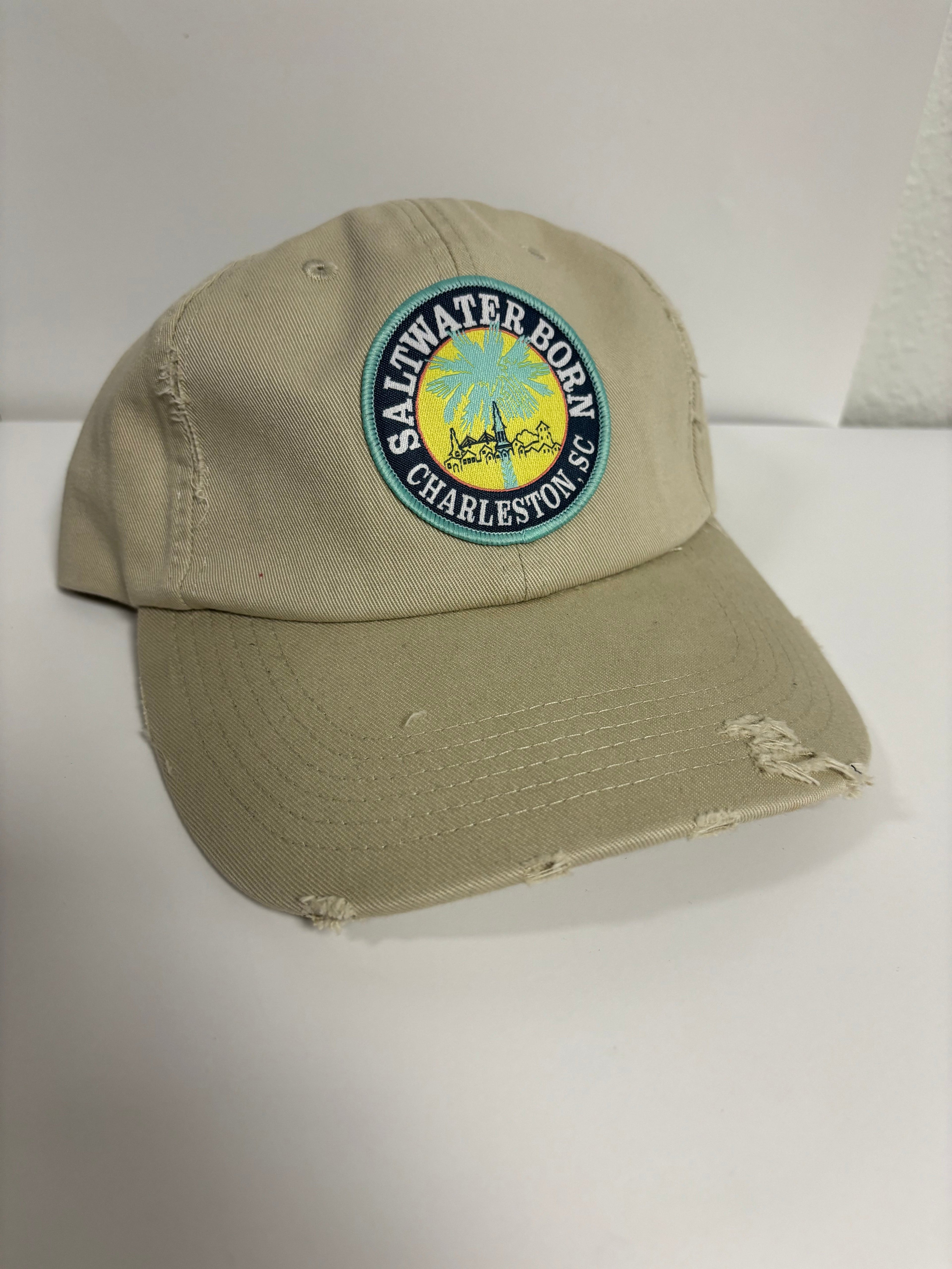 Saltwater Born Accessories Charleston, SC Vintage Distressed Hat