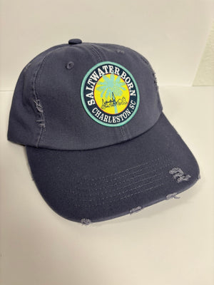 Saltwater Born Accessories Charleston, SC Vintage Distressed Hat