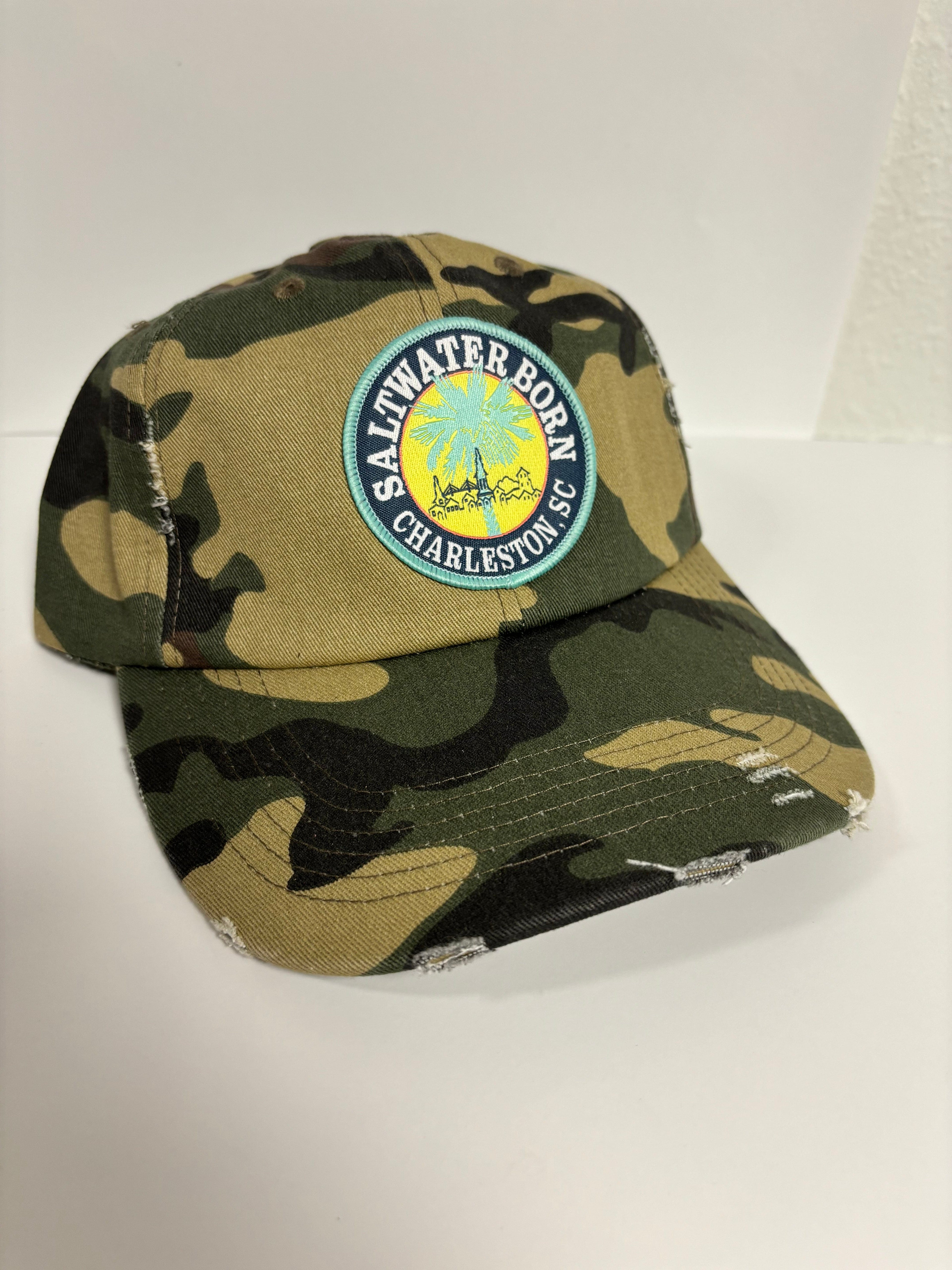 Saltwater Born Accessories Charleston, SC Vintage Distressed Hat