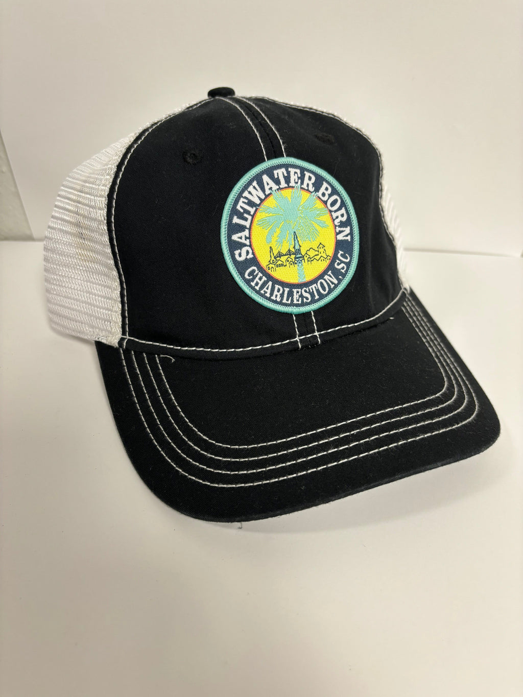 Saltwater Born Accessories Charleston, SC Vintage Trucker Mesh Hat