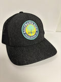 Saltwater Born Accessories L/XL / BLACK HEATHER/BLACK Charleston, SC Flexfit Hat