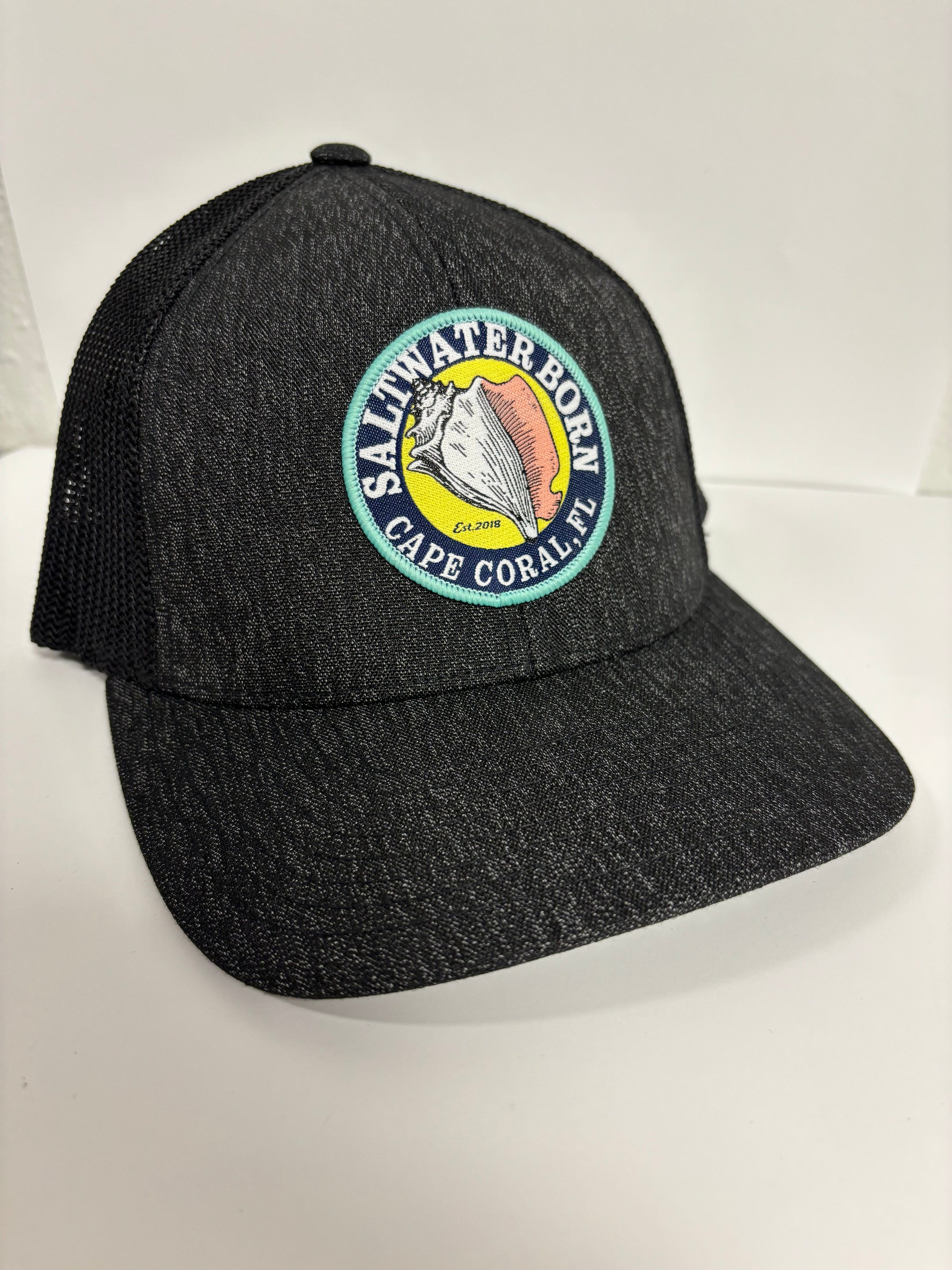 Saltwater Born Accessories S/M / BLACK HEATHER/BLACK Cape Coral, FL Flexfit Hat
