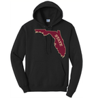 Saltwater Born Cotton Hoodie L / JET BLACK FSU Garnet and Gold Cotton Hoodie
