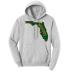 Saltwater Born Cotton Hoodie M / ASH Miami Orange and Green Cotton Hoodie
