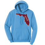 Saltwater Born Cotton Hoodie S / AQUATIC BLUE FSU Garnet and Gold Cotton Hoodie