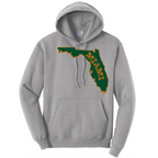 Saltwater Born Cotton Hoodie S / ATHLETIC HEATHER Miami Orange and Green Cotton Hoodie