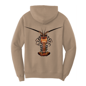 Saltwater Born Cotton Hoodie S / SAND Florida Keys Realistic Lobster Cotton Hoodie