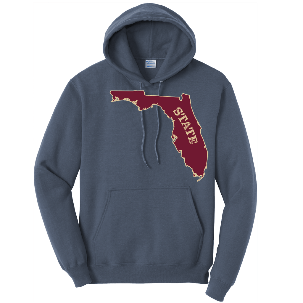 Saltwater Born Cotton Hoodie S / STEEL BLUE FSU Garnet and Gold Cotton Hoodie