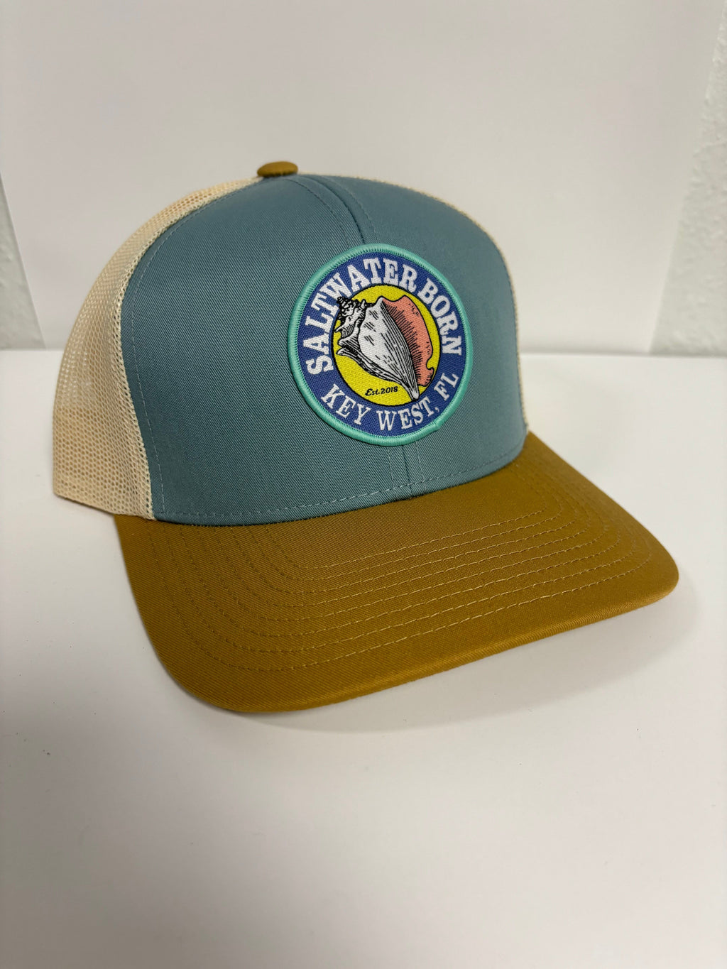 Saltwater Born Hats Key West Structured Mesh Trucker Hat