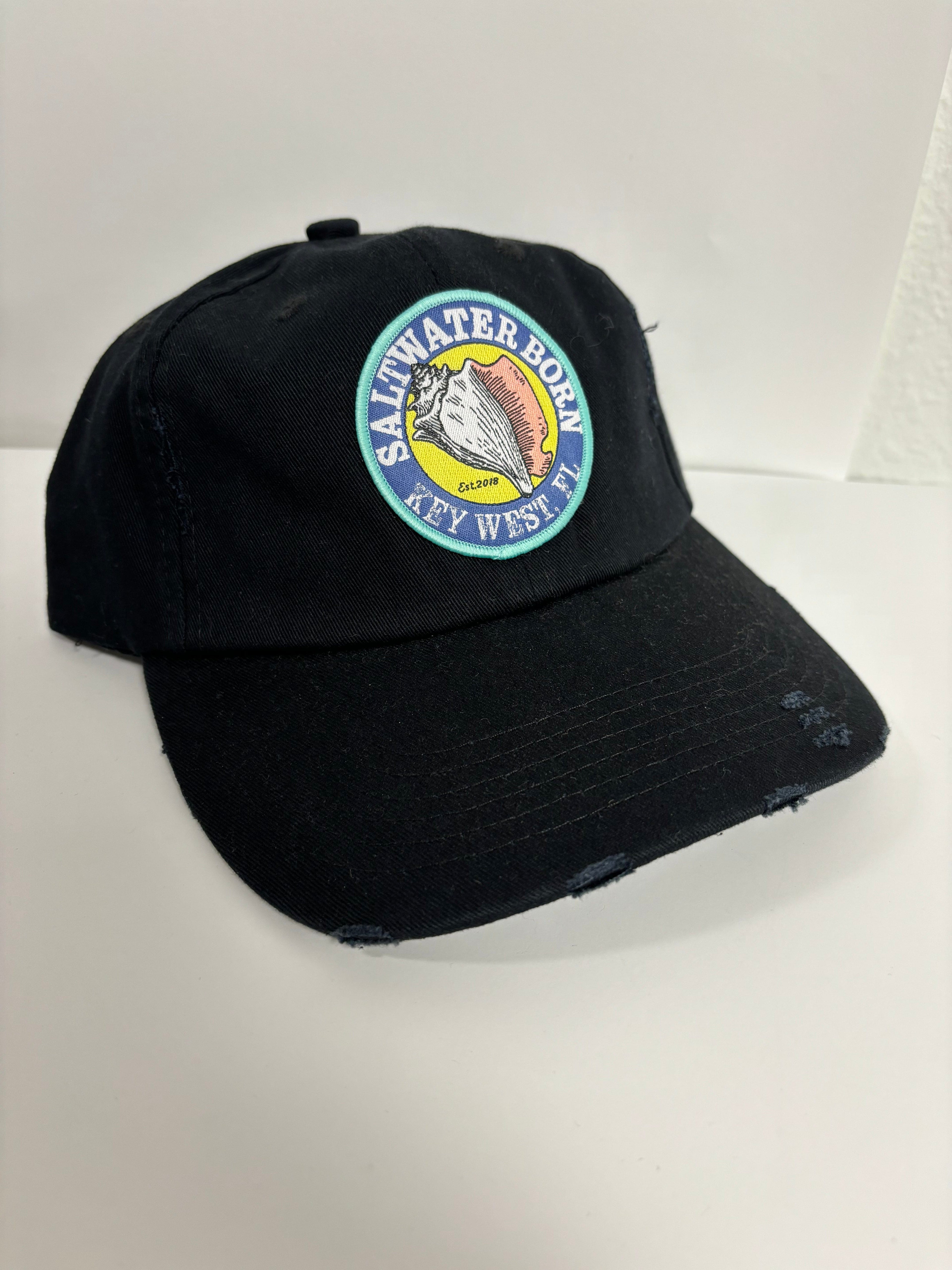 Saltwater Born Hats Key West Vintage Distressed Hat