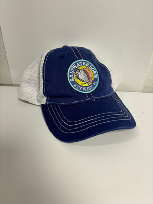 Saltwater Born Hats Key West Vintage Trucker Mesh Hat