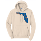 Saltwater Born Outerwear M / NATURAL Orange and Blue Cotton Hoodie