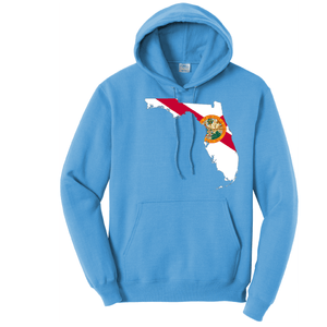 Saltwater Born Outerwear S / AQUATIC BLUE State of Florida Cotton Hoodie