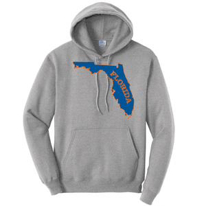 Saltwater Born Outerwear S / ATHLETIC HEATHER Orange and Blue Cotton Hoodie