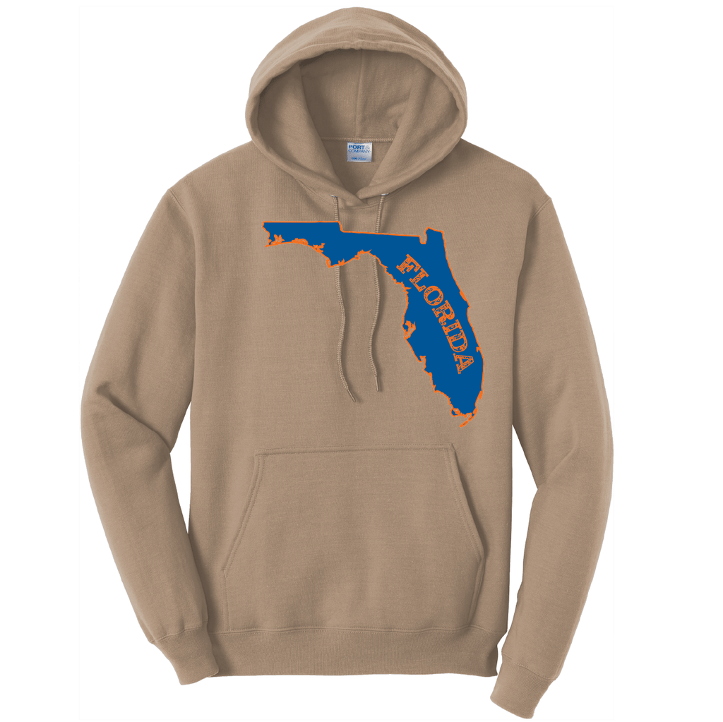 Saltwater Born Outerwear S / SAND Orange and Blue Cotton Hoodie
