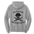 Saltwater Born Outerwear St. Pete Beach, FL "All For Rum and Rum For All" Cotton Hoodie