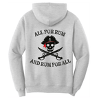 Saltwater Born Outerwear St. Pete Beach, FL "All For Rum and Rum For All" Cotton Hoodie