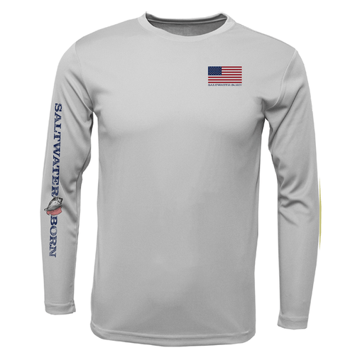 Saltwater Born Shirts Action Tarpon Long Sleeve UPF 50+ Dry-Fit Shirt