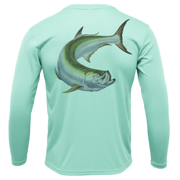 Saltwater Born Shirts Action Tarpon Long Sleeve UPF 50+ Dry-Fit Shirt