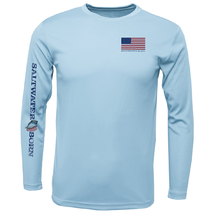 Saltwater Born Shirts Action Tarpon Long Sleeve UPF 50+ Dry-Fit Shirt