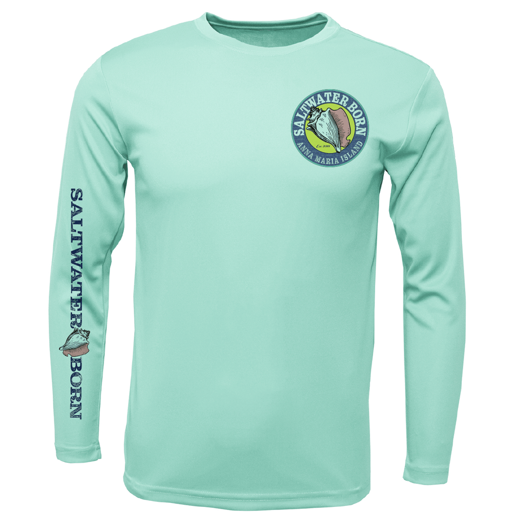 SALTWATER BORN Shirts Anna Maria Island Kraken Long Sleeve UPF 50+ Dry-Fit Shirt