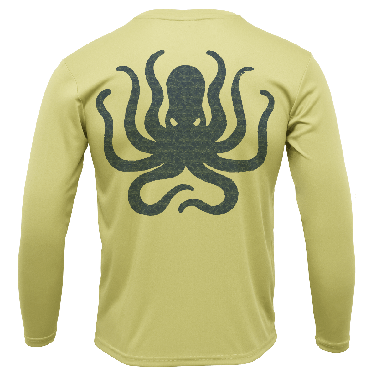 Salt Addiction Men's Long Sleeve Microfiber T-Shirt - UV 50+ Fishing Octopus