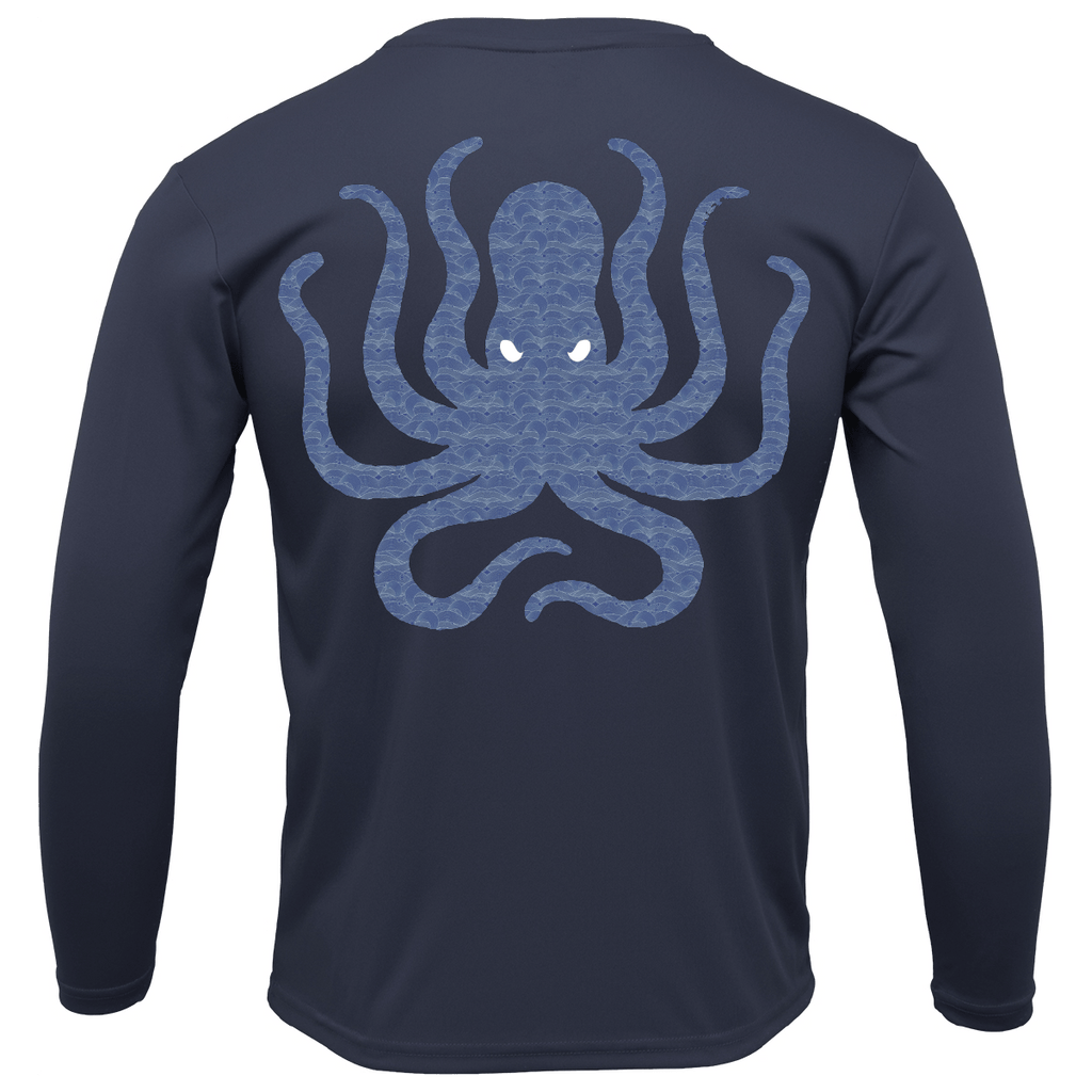 SALTWATER BORN Shirts Key West, FL Kraken Long Sleeve UPF 50+ Dry-Fit Shirt