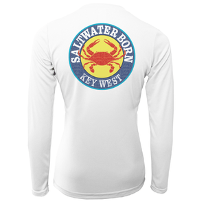 Saltwater Born Shirts Key West Steamed Crab Women's Long Sleeve UPF 50+ Dry-Fit Shirt