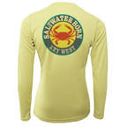 Saltwater Born Shirts Key West Steamed Crab Women's Long Sleeve UPF 50+ Dry-Fit Shirt