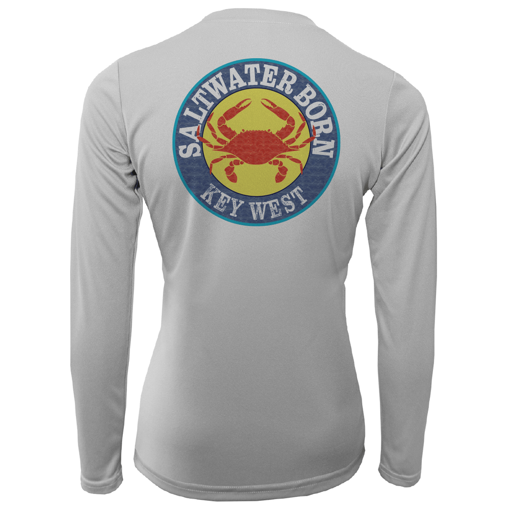 Saltwater Born Shirts Key West Steamed Crab Women's Long Sleeve UPF 50+ Dry-Fit Shirt