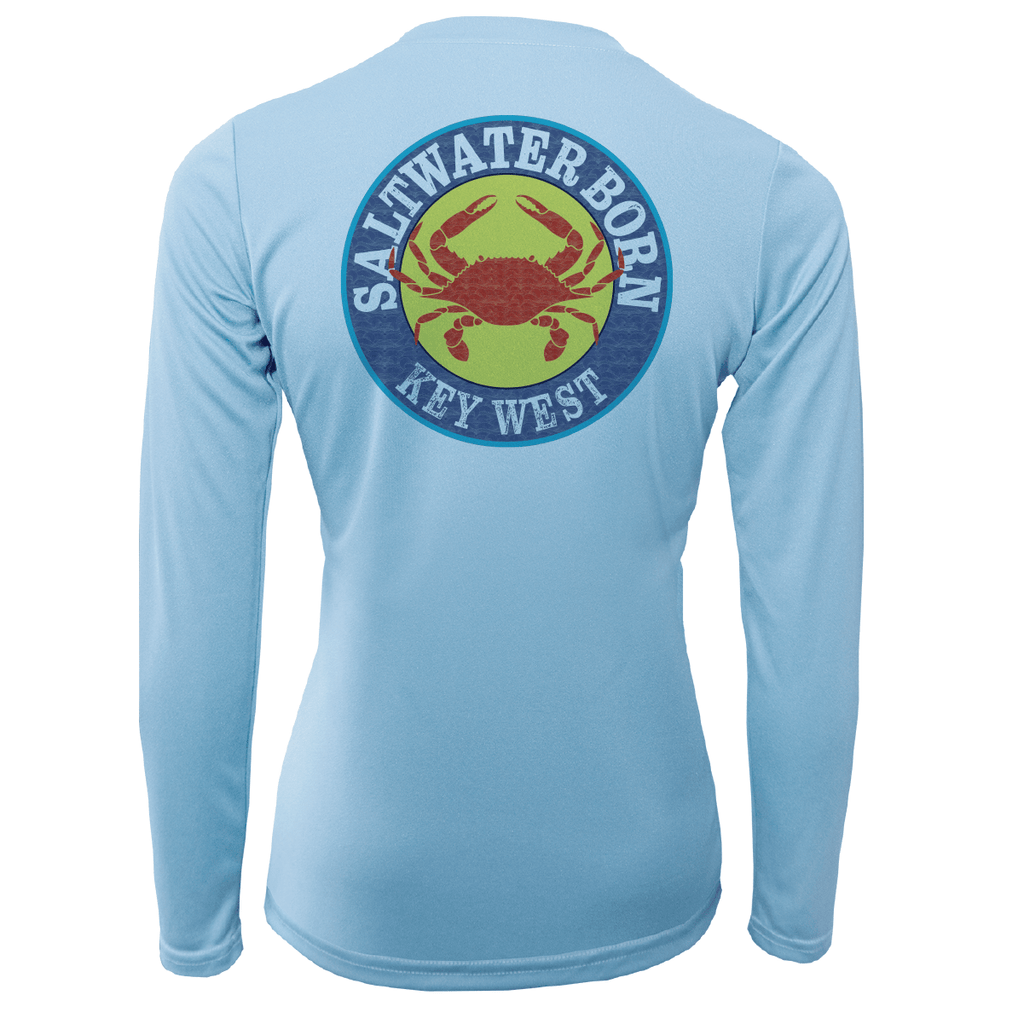 Saltwater Born Shirts Key West Steamed Crab Women's Long Sleeve UPF 50+ Dry-Fit Shirt