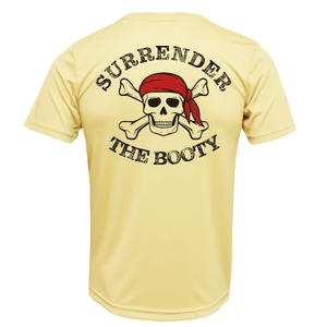 Saltwater Born Shirts M / CANARY Pensacola, FL "Surrender The Booty" Men's Short Sleeve UPF 50+ Dry-Fit Shirt