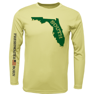 Saltwater Born Shirts M / CANARY USF Green and Gold Freshwater Born Men's Long Sleeve UPF50+ Dry-Fit Shirt