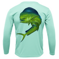 Saltwater Born Shirts M / SEAFOAM Key West, FL Action Mahi Long Sleeve UPF 50+ Dry-Fit Shirt