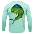 Saltwater Born Shirts M / SEAFOAM Key West, FL Action Mahi Long Sleeve UPF 50+ Dry-Fit Shirt