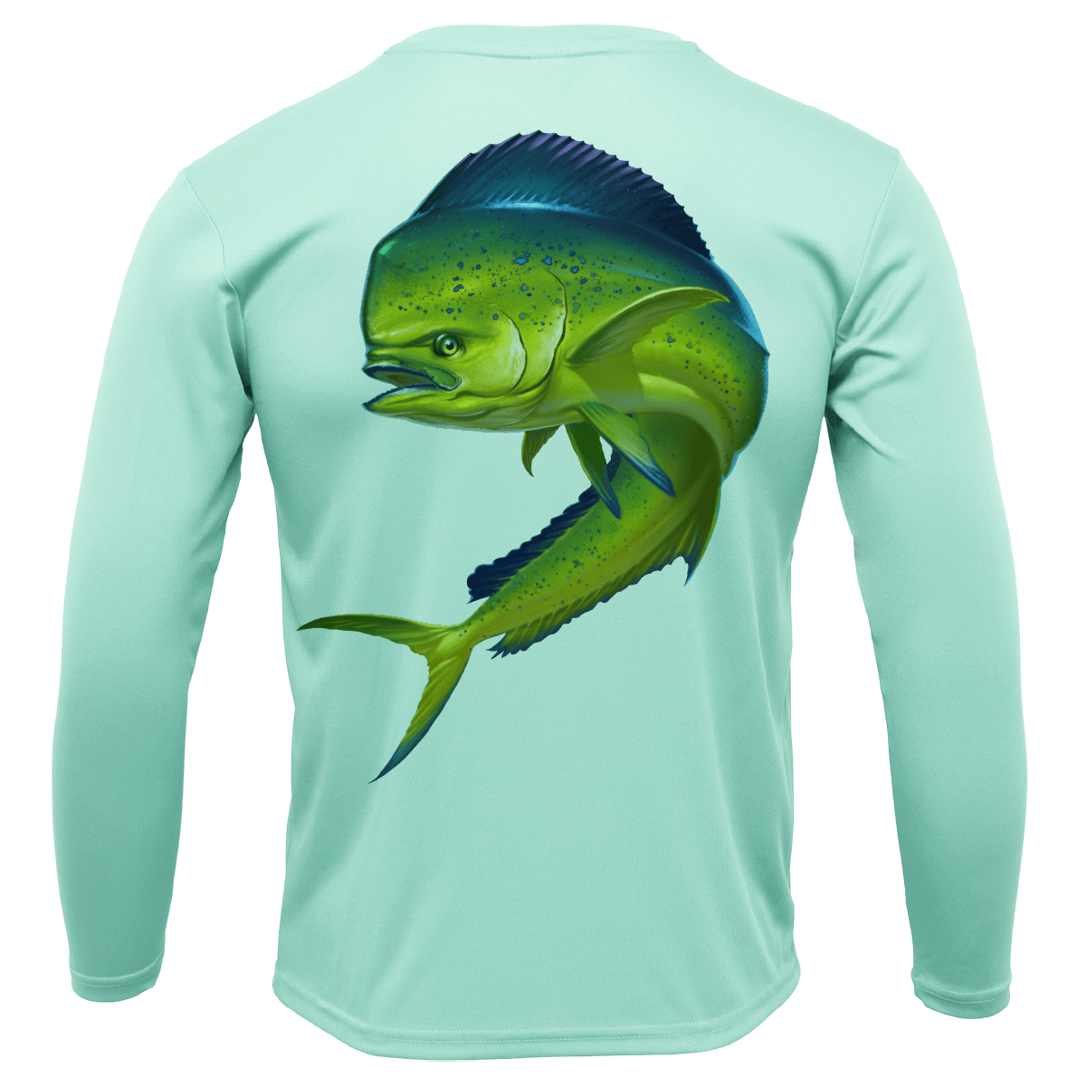 Saltwater Born Shirts M / SEAFOAM Key West, FL Action Mahi Long Sleeve UPF 50+ Dry-Fit Shirt