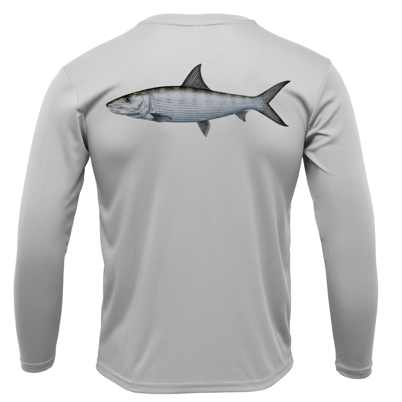 Saltwater Born Shirts M / SILVER Siesta Key Bonefish Long Sleeve UPF 50+ Dry-Fit Shirt