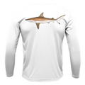 Saltwater Born Shirts M / WHITE Siesta Key, FL Blacktip Long Sleeve UPF 50+ Dry-Fit Shirt