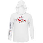 Saltwater Born Shirts M / WHITE Spiny Lobster Long Sleeve UPF 50+ Dry-Fit Hoodie