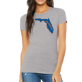 Saltwater Born Shirts Orange and Blue Tee