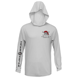 Saltwater Born Shirts Pensacola, FL "All for Rum and Rum for All" Long Sleeve UPF 50+ Dry-Fit Hoodie