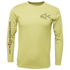 Saltwater Born Shirts Permit on Chest Long Sleeve UPF 50+ Dry-Fit Shirt