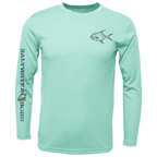 Saltwater Born Shirts Permit on Chest Long Sleeve UPF 50+ Dry-Fit Shirt