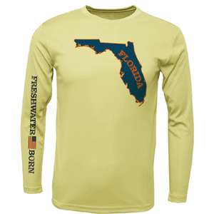 Saltwater Born Shirts S / CANARY Orange and Blue Freshwater Born Men's Long Sleeve UPF 50+ Dry-Fit Shirt