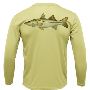 Saltwater Born Shirts S / CANARY Snook Long Sleeve UPF 50+ Dry-Fit Shirt