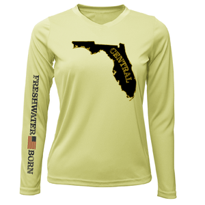 Saltwater Born Shirts S / CANARY UCF Black and Gold Freshwater Born Women's LS UPF 50+ Dry-Fit Shirt