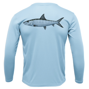 Saltwater Born Shirts S / ICE BLUE Siesta Key Bonefish Long Sleeve UPF 50+ Dry-Fit Shirt
