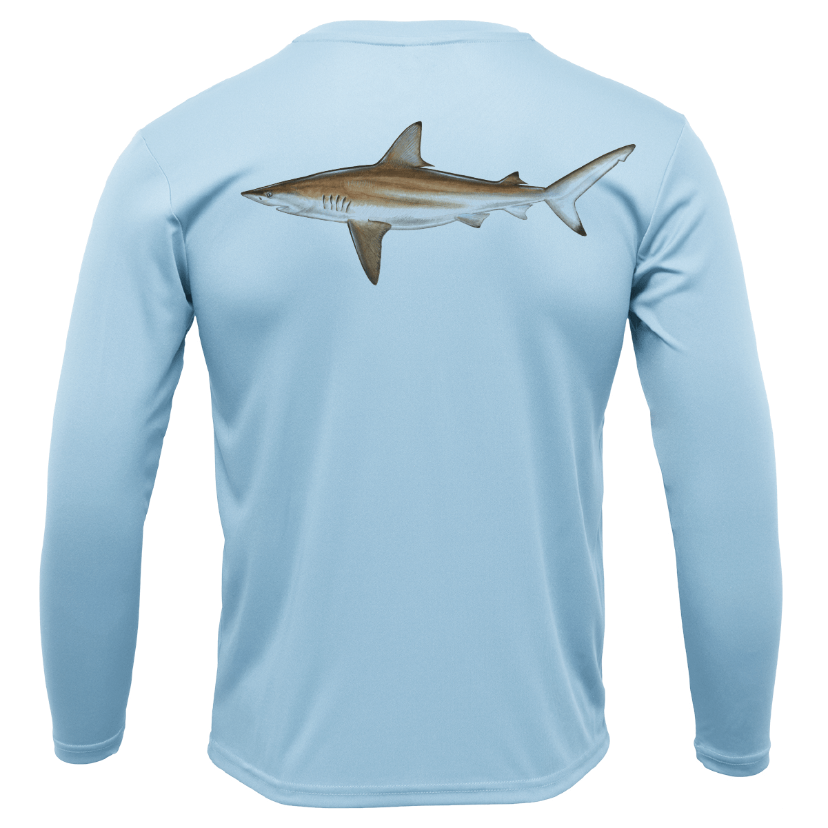Saltwater Born Shirts S / ICE BLUE Siesta Key, FL Blacktip Long Sleeve UPF 50+ Dry-Fit Shirt